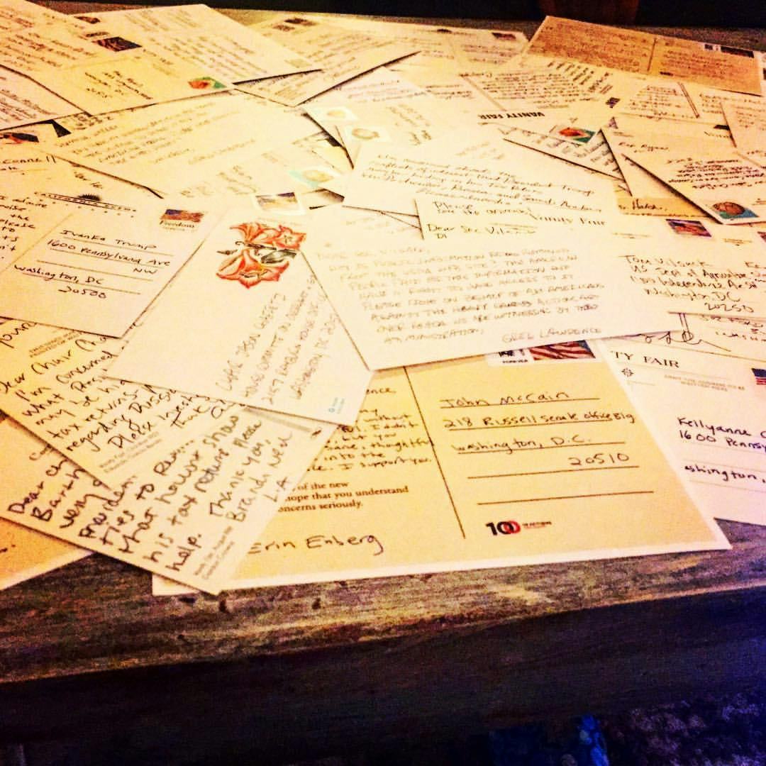 how to organize a postcard party to write to your postcard party