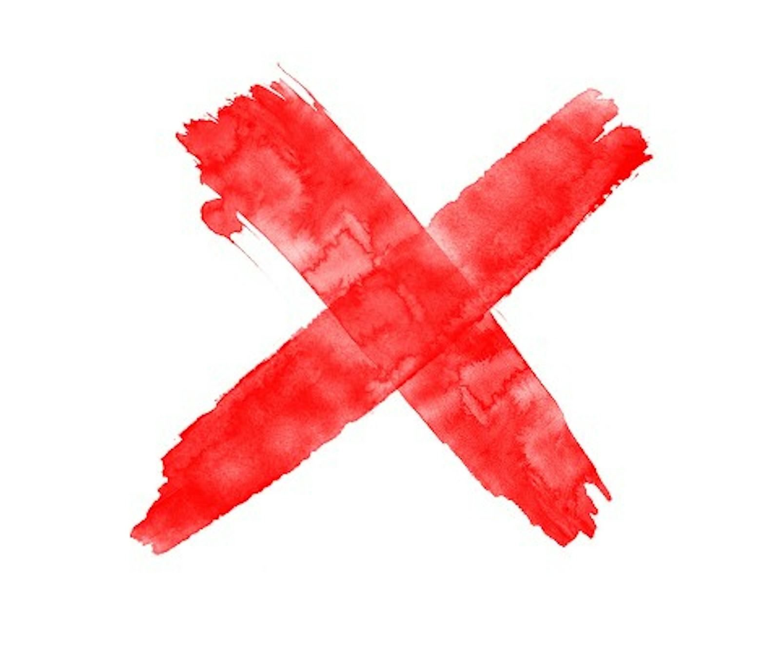 What Does The Red X Mean? It's A Poignant Symbol
