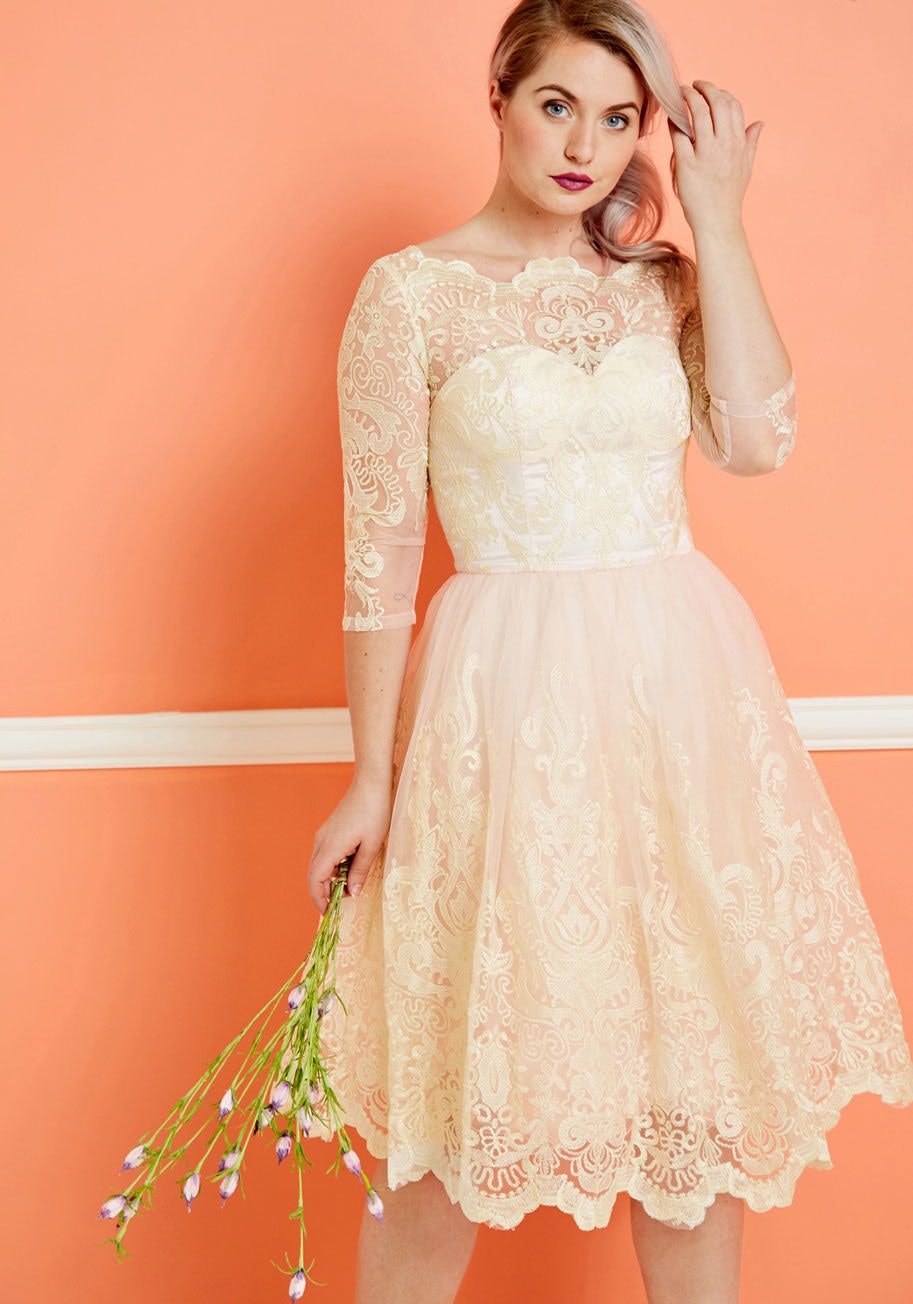 modcloth lace dress