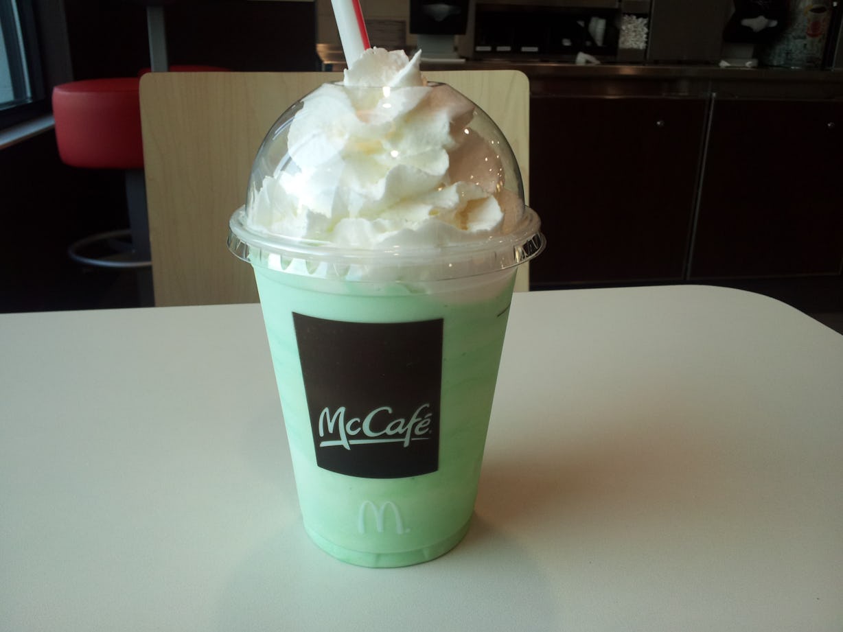 Chocolate Shamrock Shakes At McDonald's Are Officially On The Menu In