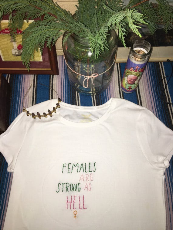 11 Embroidered T-Shirts With Feminist Messages That You'll Want Right Now