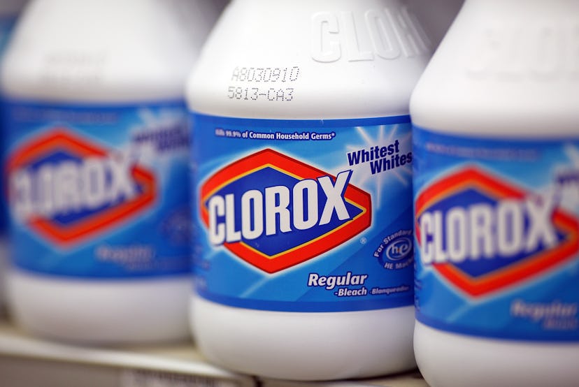 Bottles of Clorox disinfection 
