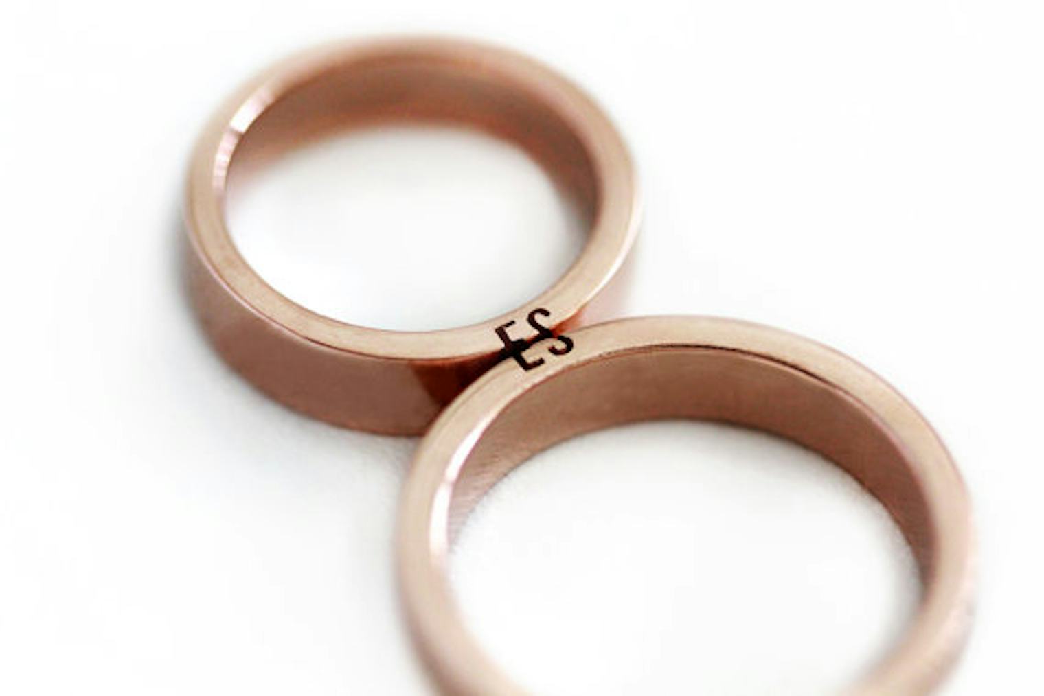 11 Matching Wedding Bands For Couples Who Like Coordinating