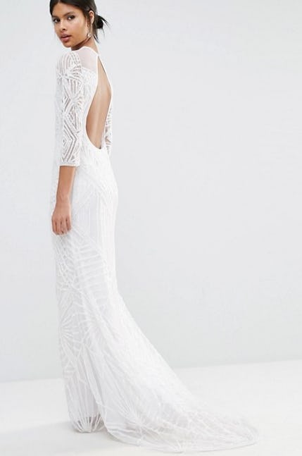 non lace wedding dress