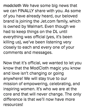 ModCloth's Founder Explains Why Being Walmart-Owned Could Be A Good ...