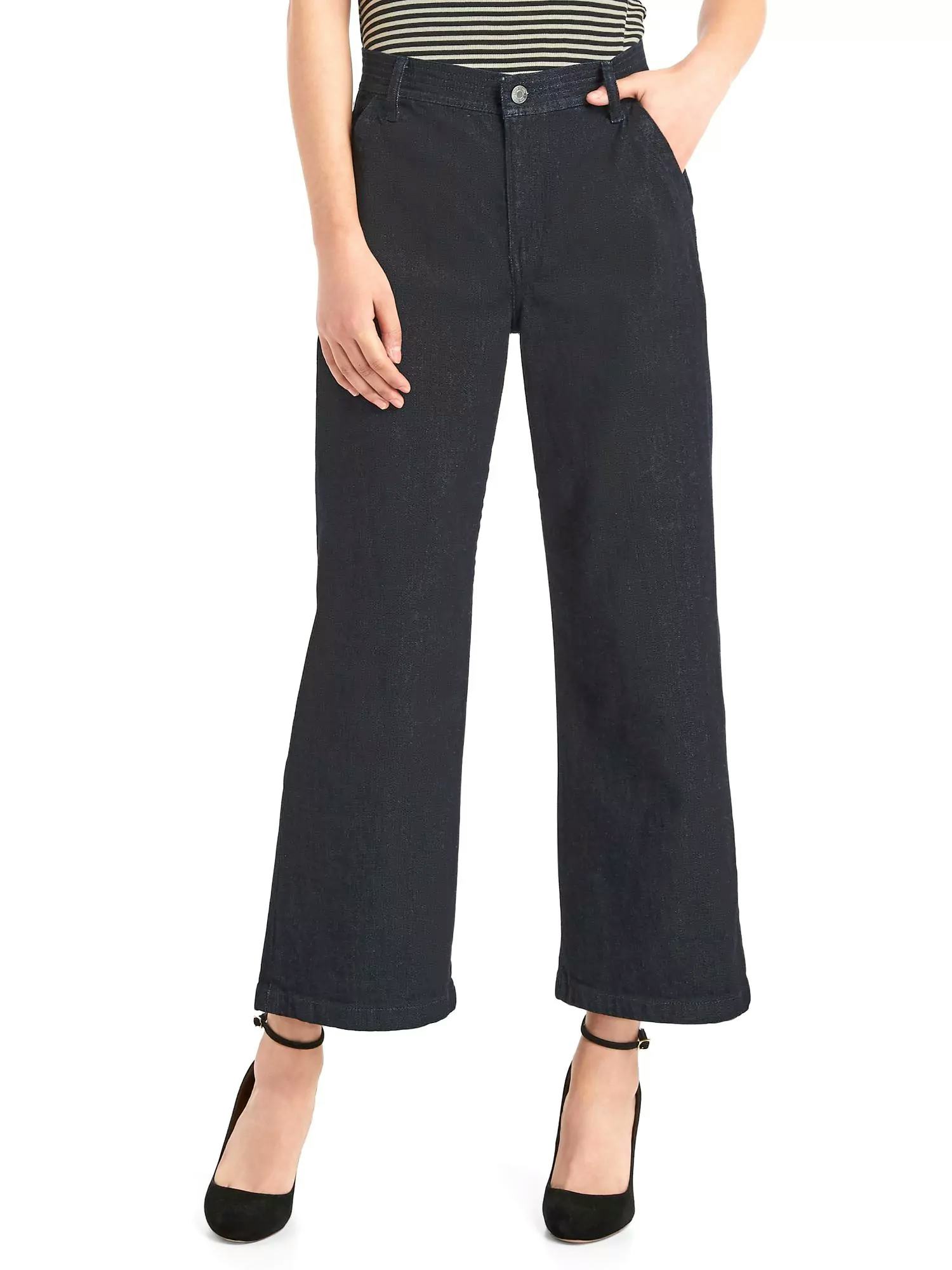 gap cropped flare jeans