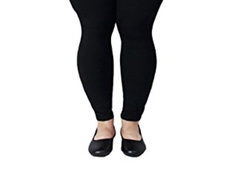 YELETE Womens Plus Size Cotton Blend Stretchy Jeggings with 5