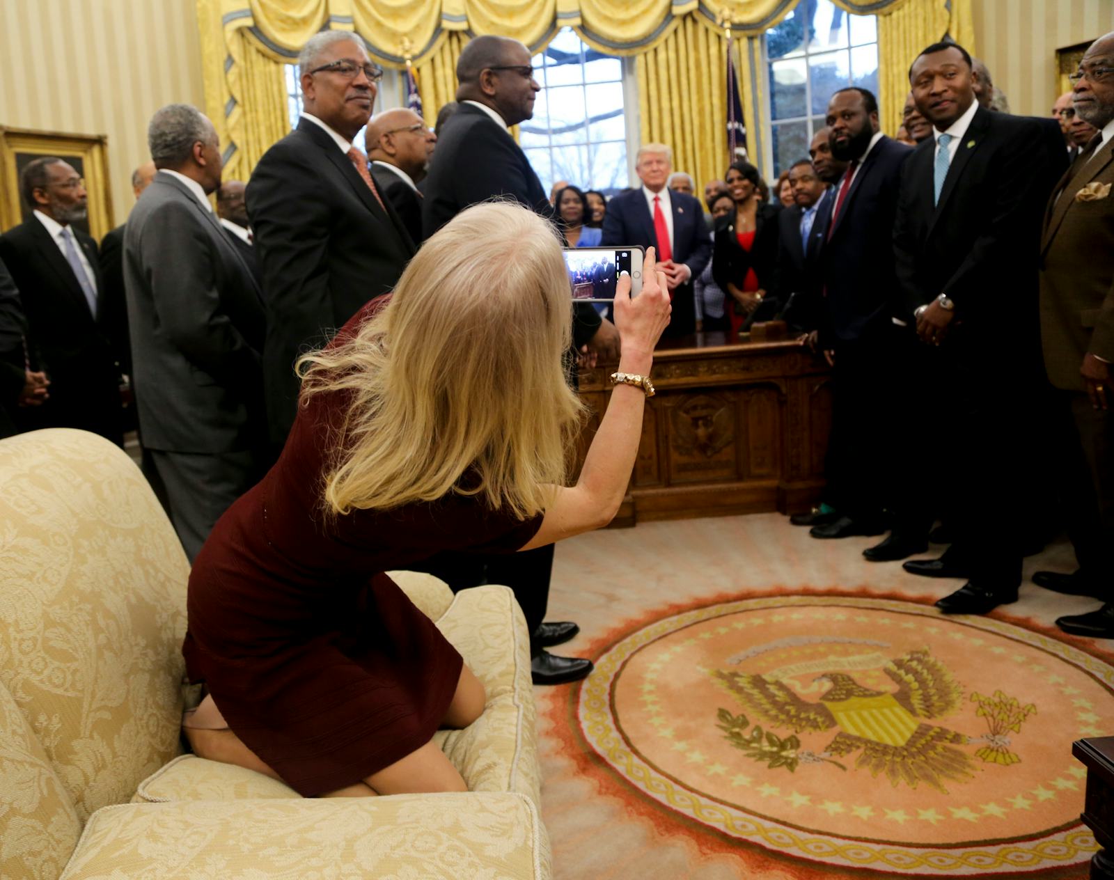 Kellyanne Conway Says The Oval Office Couch Photo Is Anything But A Big Deal