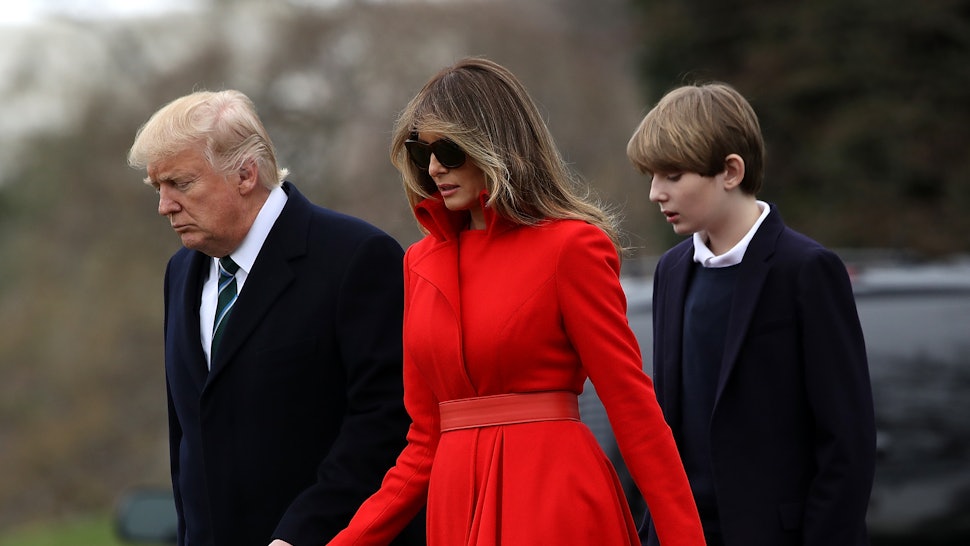Barron Trump Visited The White House For The First Time Since