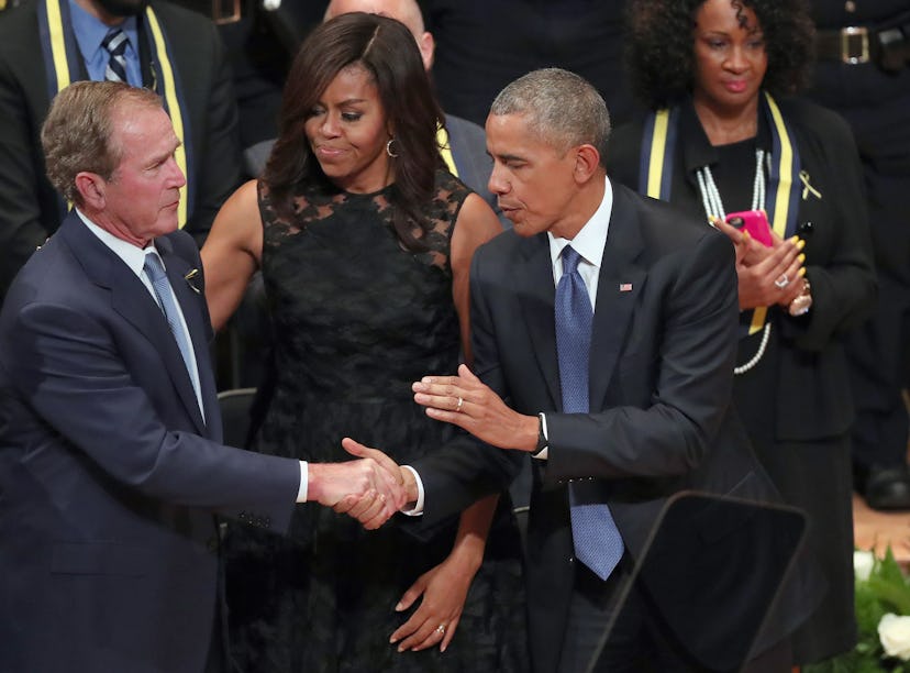 6 Photos Of Michelle Obama & George W. Bush’s Friendship That Rises