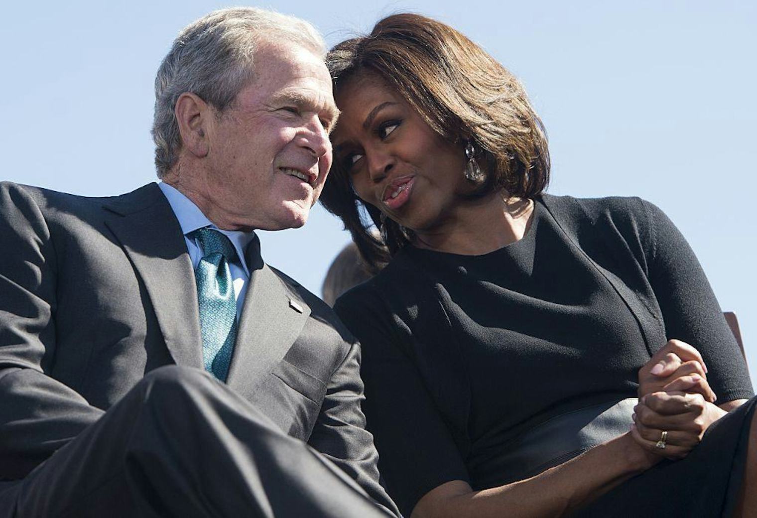 6 Photos Of Michelle Obama & George W. Bush’s Friendship That Rises ...