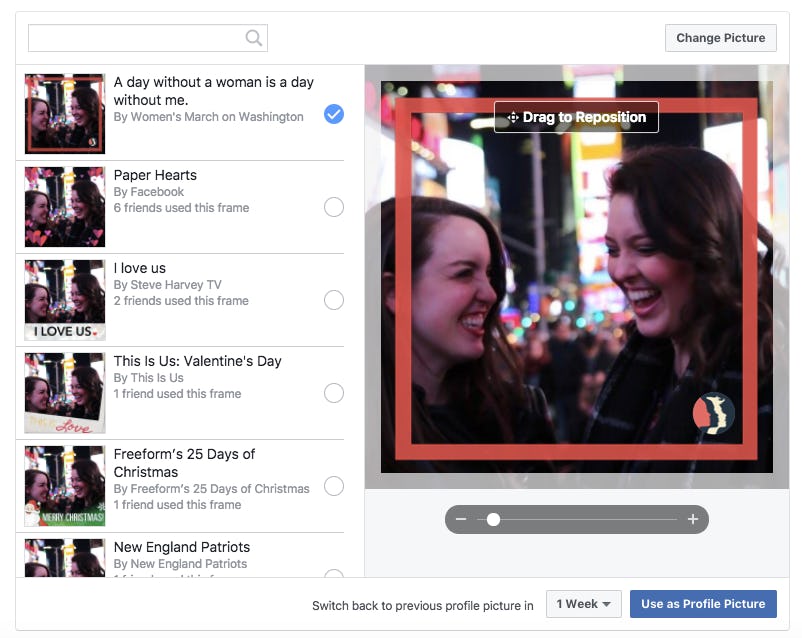 How To Change Your Facebook Profile Picture To Support A Day Without A Woman