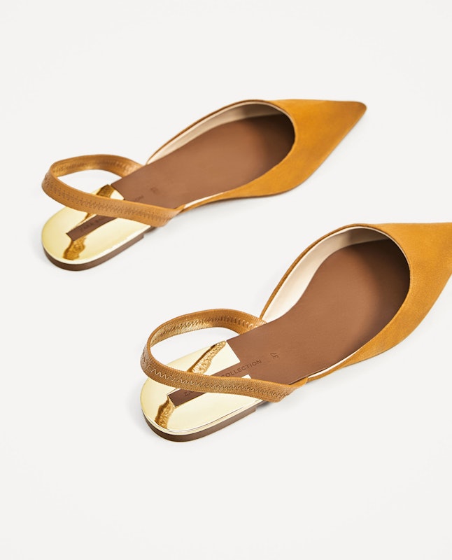 slingback mule flat