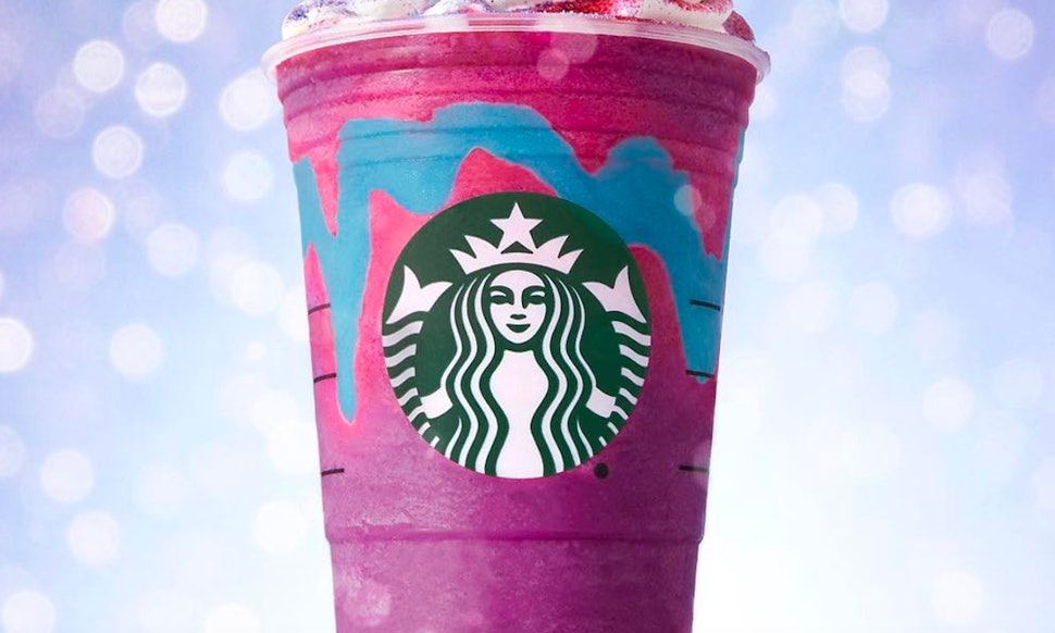 The Starbucks Unicorn Frappuccino Inspired This Whimsical Hairstyle PHOTOS The Starbucks Unicorn Frappuccino Inspired This Whimsical Hairstyle PHOTOS