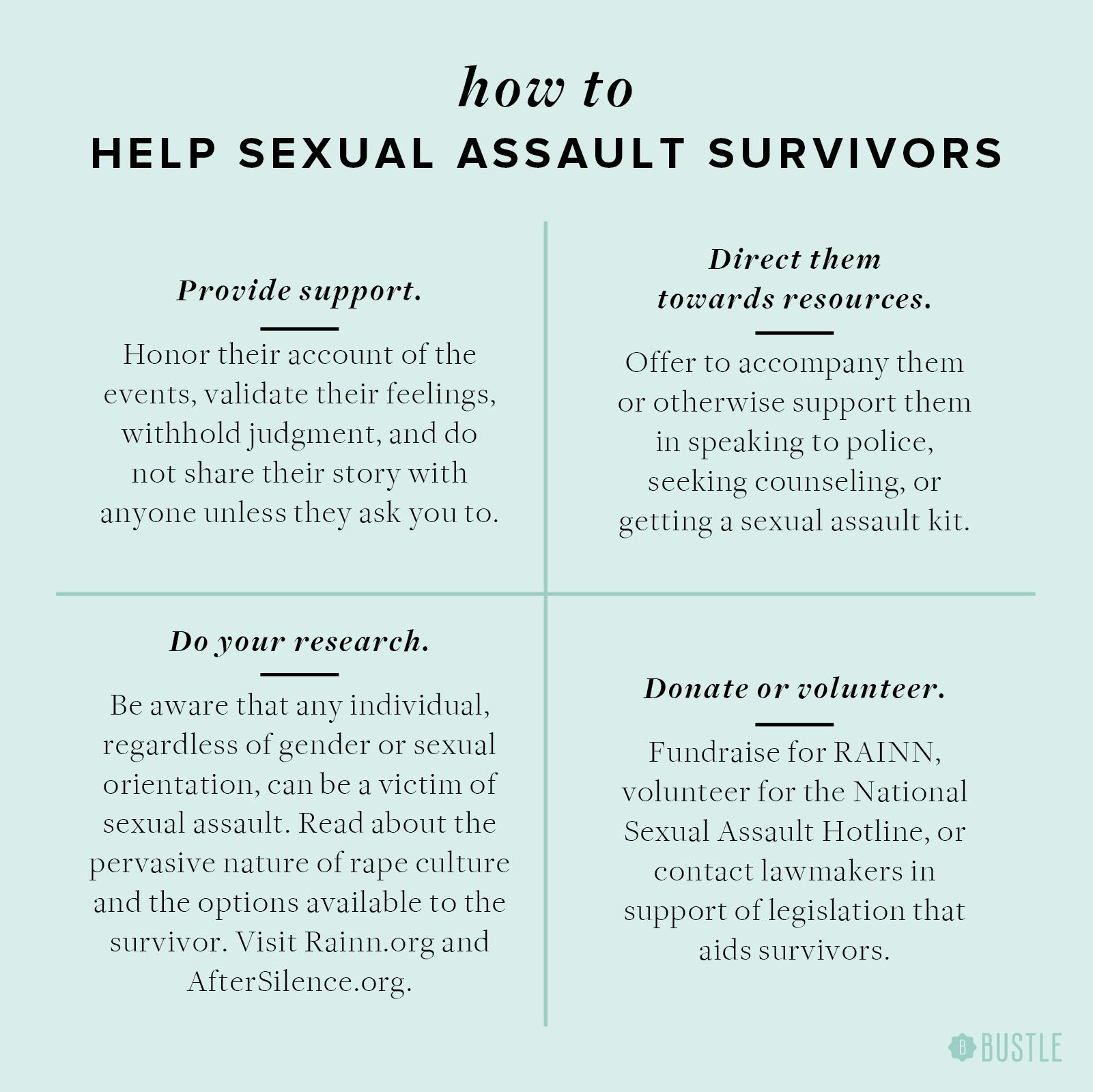 Eight Ways You Can Support Sexual Assault Victims On A Daily Basis