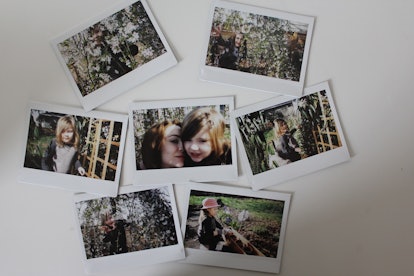 Polaroid images of Elle Stanger and her daughter