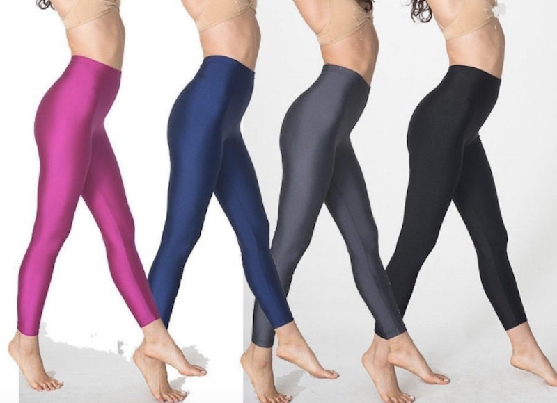 Colorful Women's Fitness Leggings in front and black behind with tulle