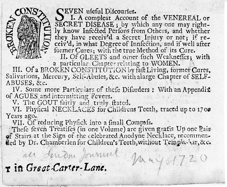 Bizarre STD Treatments From History