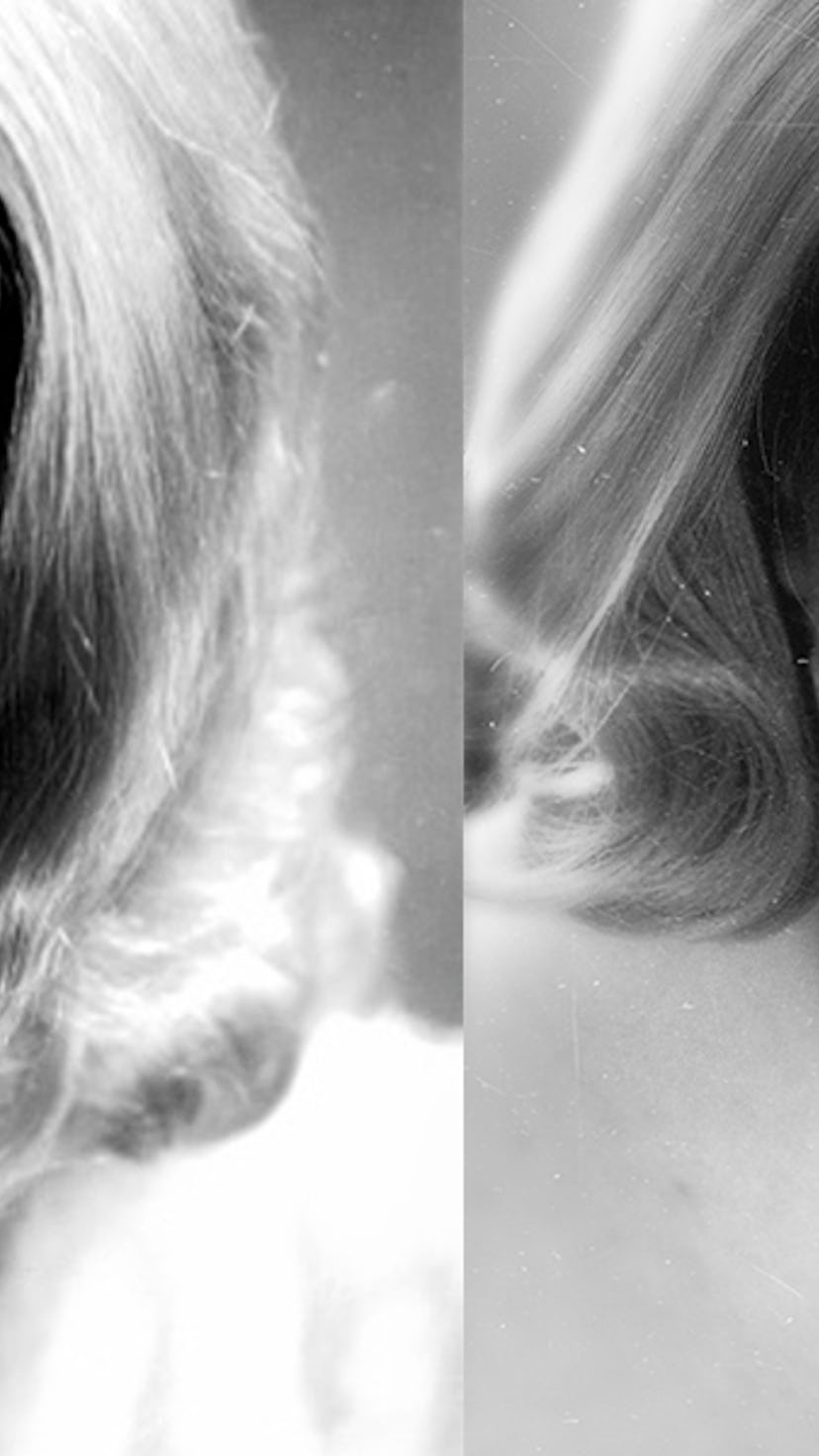 Two full-profiled photos of Bette Davis