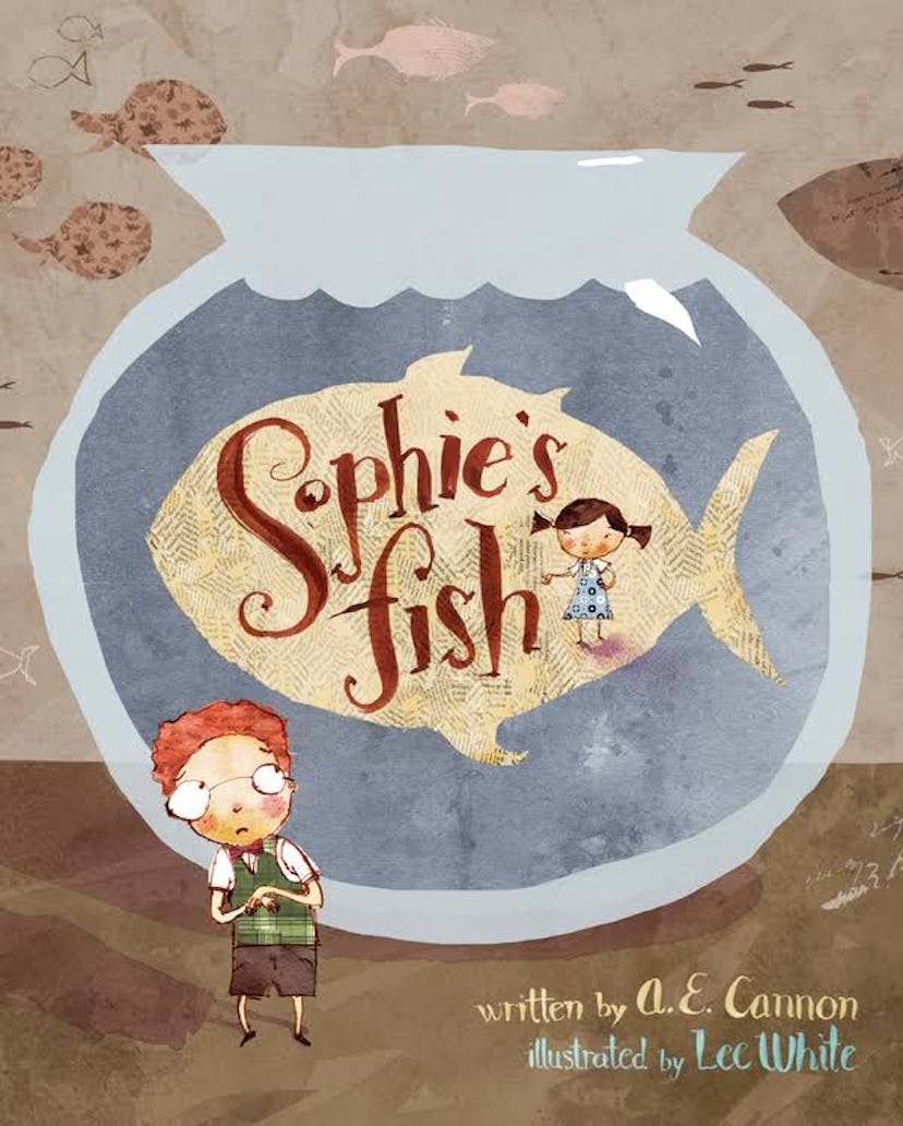 The cover of 'Sophie's Fish' by A.E. Cannon