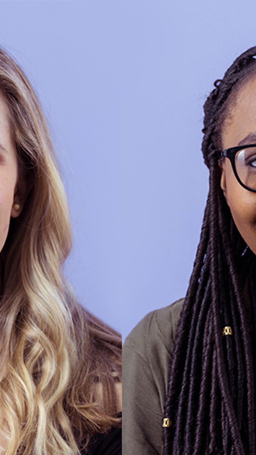 Four girls with chronic illness having makeup on their faces