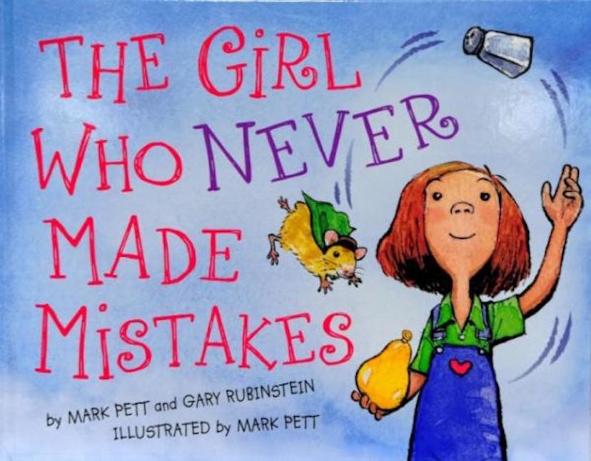 The cover of 'The Girl Who Never Made Mistakes' by Mark Pett and Gary Rubinstein