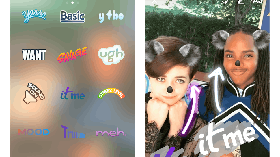 Instagram's Latest Stickers Are The Perfect Addition To Your New Face