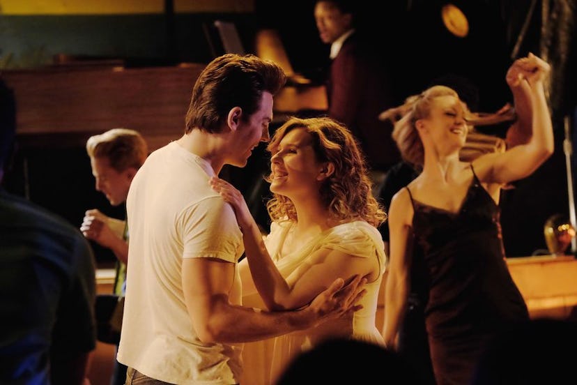 Abigail Breslin and Colt Prattes dancing in a "Dirty Dancing" movie scene