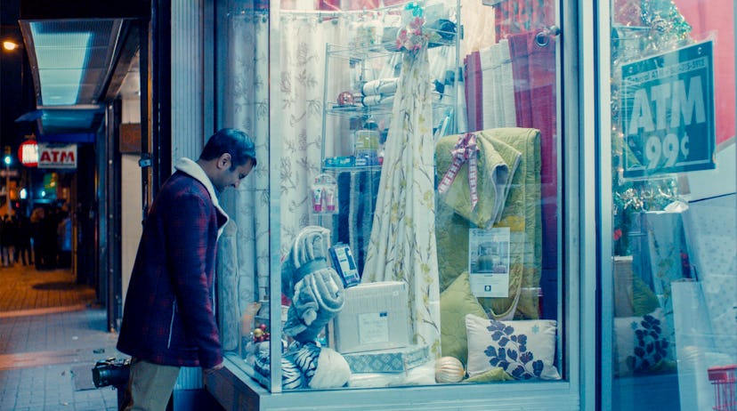 "Master of None" scene with a character looking at a shop window