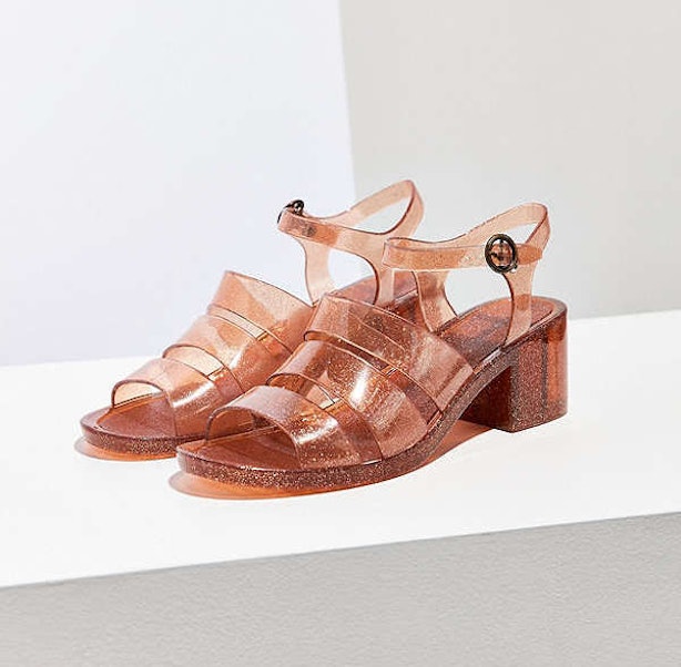 jelly leather shoes