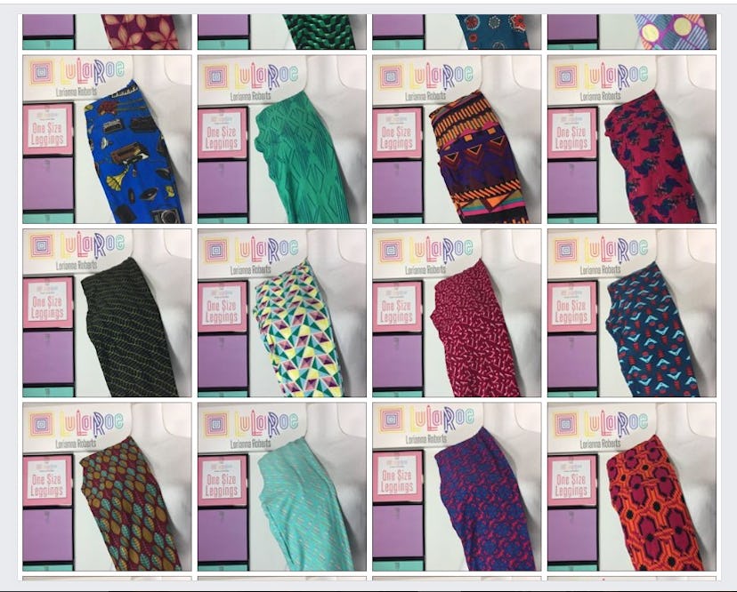 Image of several, colorful leggings