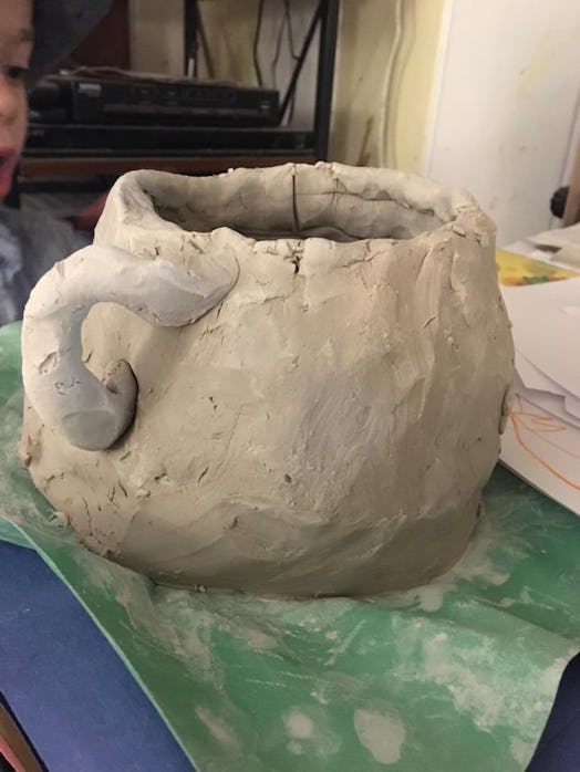 A DIY clay pot
