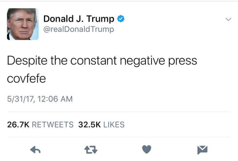 Screenshot of Donald J. Trump's tweet 