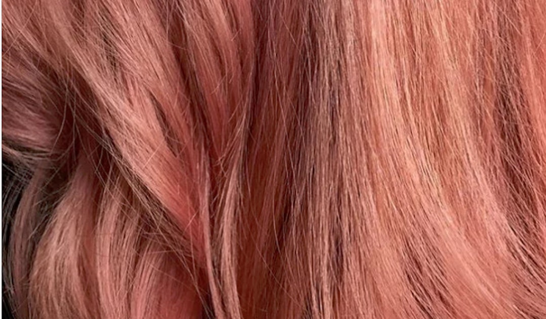 pink champagne hair color