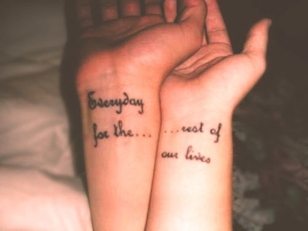 50 Matching Couple Tattoo Ideas To Try with Your Significant Other   Hairstyle