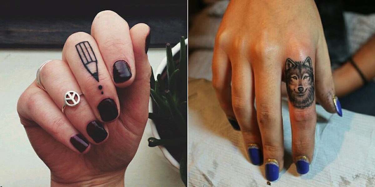 30 Awesome Finger Tattoos That Will Subtly Add Creativity To Your Life