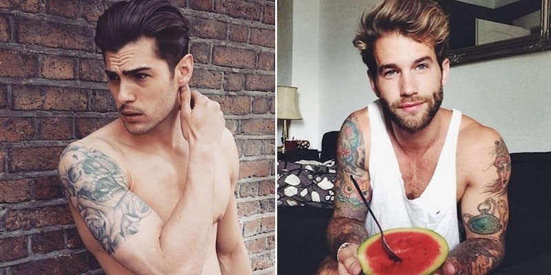 The best mens tattoos spotted on male models on Instagram  Vogue France
