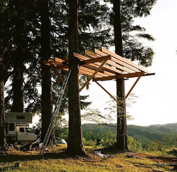 Guy Builds Treehouse Of His Dreams With Absolutely Breathtaking Views ...