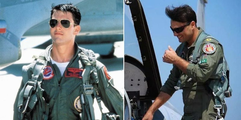 Everyone's Freaking Out Over Pilot Who Looks Like Maverick In 'Top Gun ...