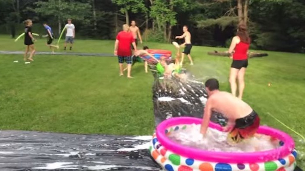 Slip 'N Slide Kickball Is Probably The Best Summer Game To Ever Exist