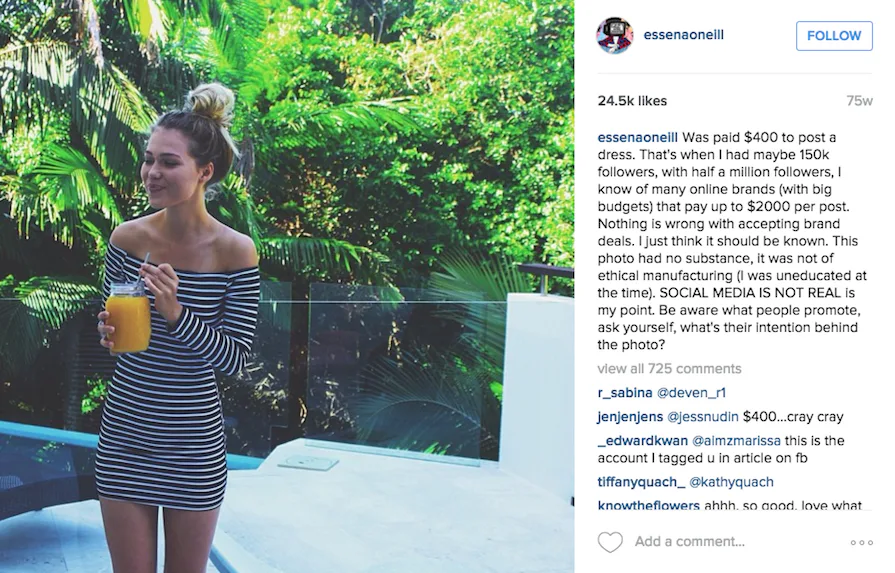 Former Instagram Model Edits Her Posts To Reveal Truth Behind The Photos