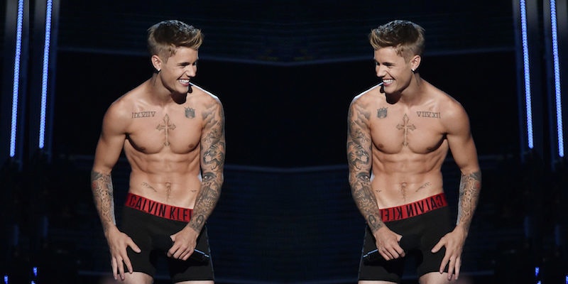 justin bieber before and after calvin klein