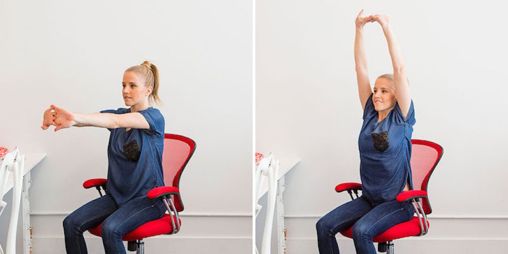9 Easy Stretches For When You Re Stuck At Your Desk All Day