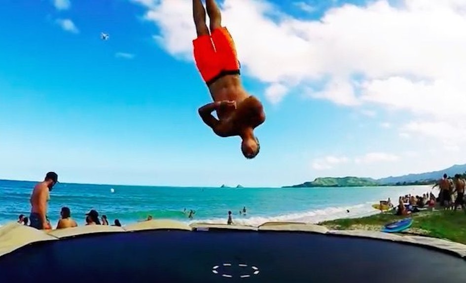 This Insane Beach Trampoline Party Will Leave You Wanting Summer This Insane Beach Trampoline Party Will Leave You Wanting Summer Right Now