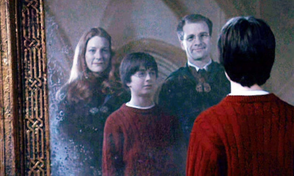 Image result for mirror of erised harry's parents