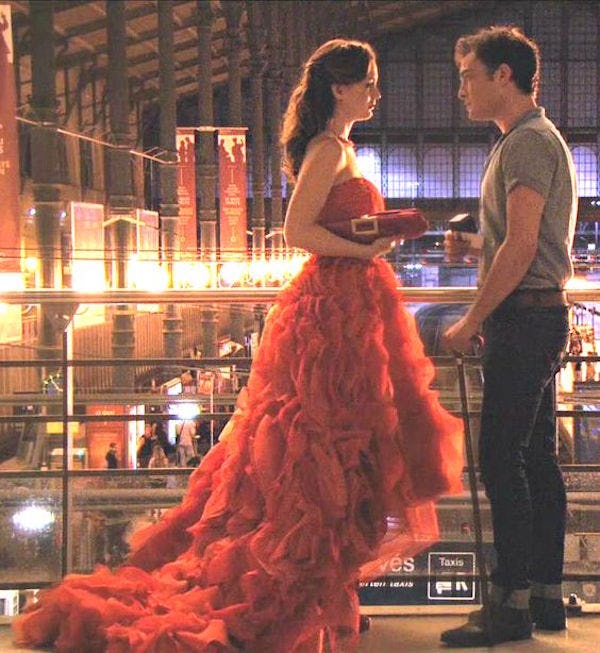 Blair red 2024 dress paris episode