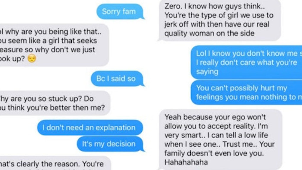 Woman Shares Vicious Texts She Got After Refusing To Have Sex With This Guy-3650