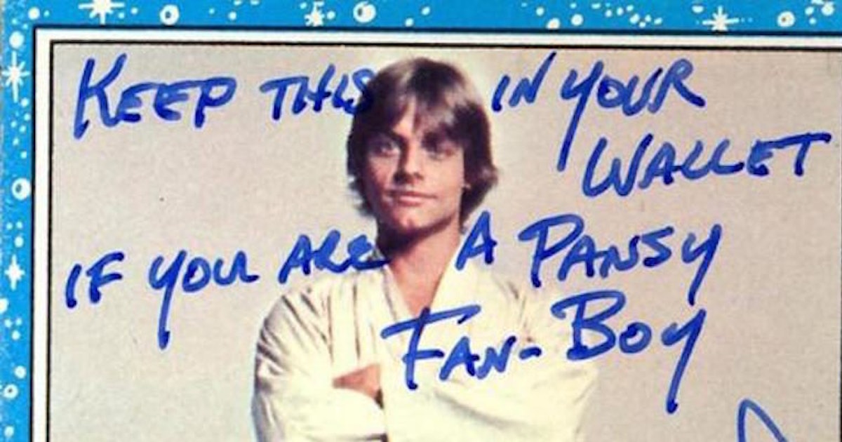 Mark Hamill's Autograph Messages Are The Funniest Things You'll See Today