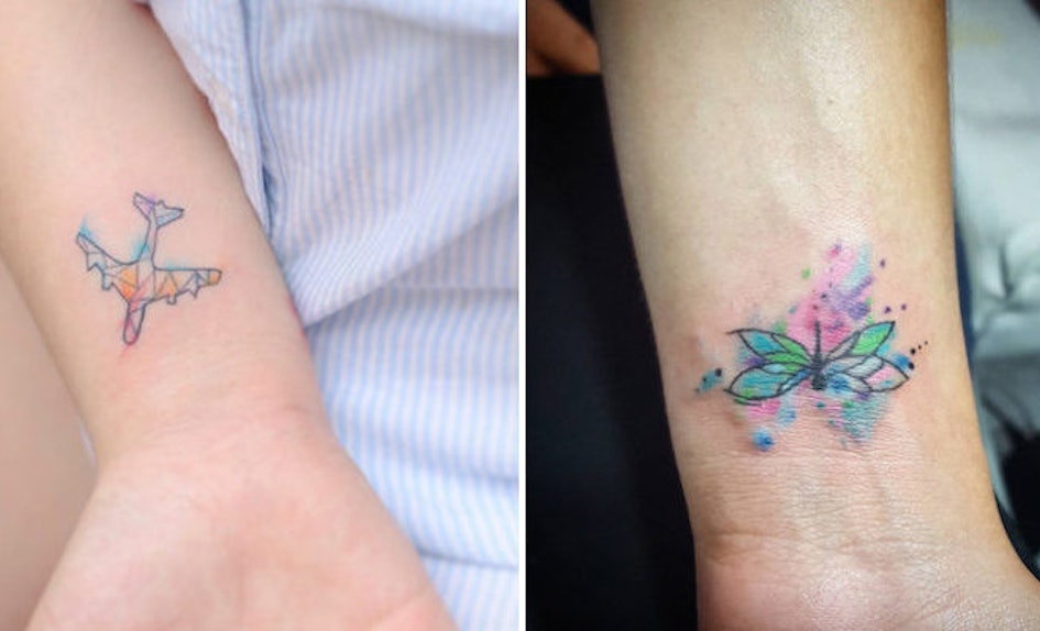20 Tiny Watercolor Tattoos That Will Inspire You To Be Artsy AF