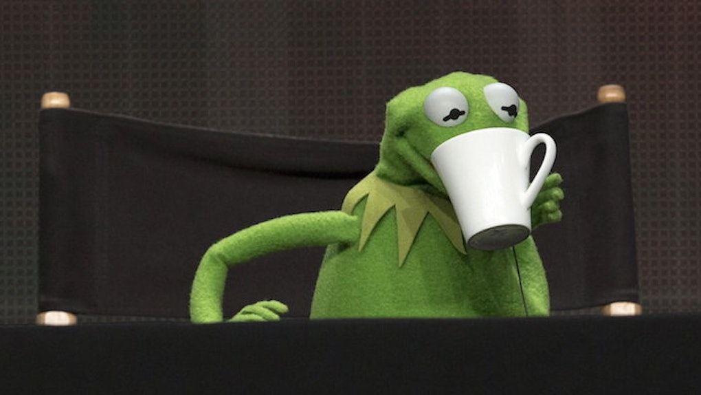 Amazon Com Kermit The Frog Meme King Coffee Mug Gift 11 Oz Father